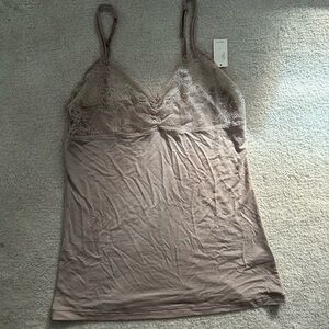NEW Lace Trimmed Tan Camisole